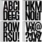 351 Pieces 36 Sheets Letter Stickers Big Font Alphabet Letter Stickers 5 Inch Self Adhesive Letters for Bulletin Board Classroom Mailbox Door Home Decor(Black)